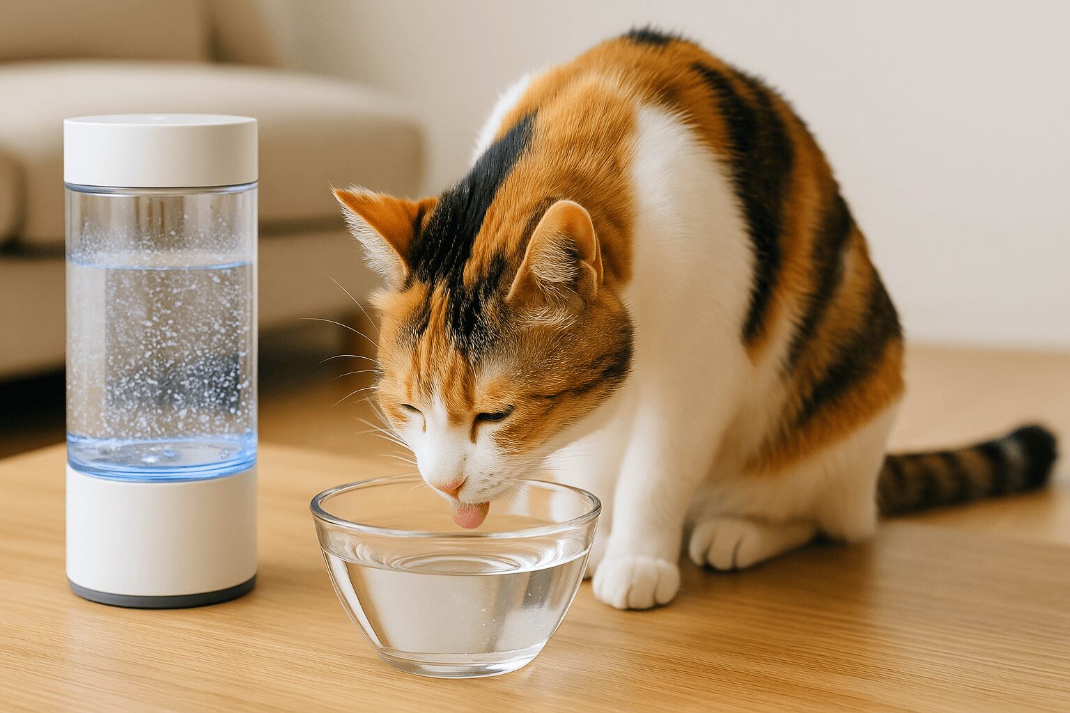 猫　水素水　効果
